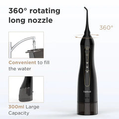 Fairywill 5020 Portable Oral Irrigator with 3 Modes