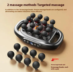 Deep Tissue Muscle Massage Gun, 8/16 Heads
