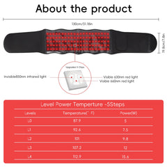 Wearable Red Light Massage Belt