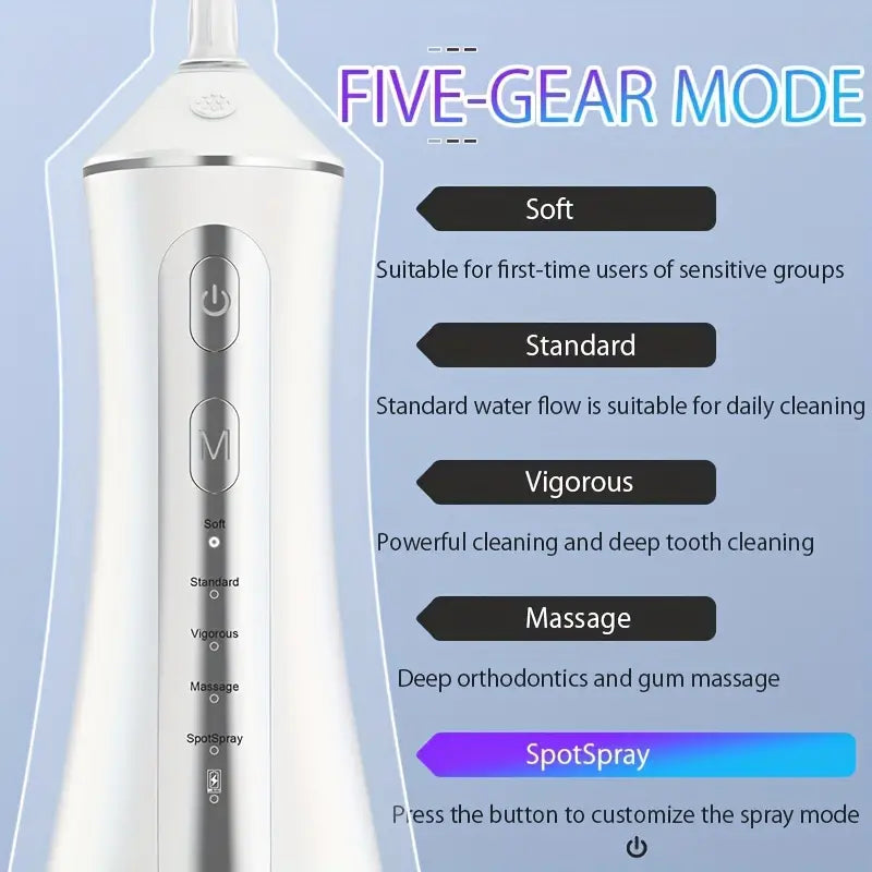 4-in-1 Portable Cordless Water Dental Flosser