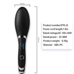 Ionic Straightening Comb and Curling Iron Combo